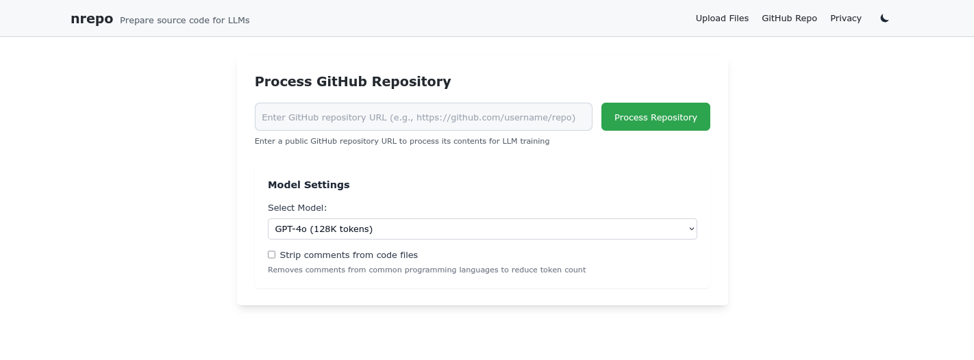 GitHub repository conversion view